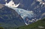 Glaciar Piedras Blancas, visto da Laguna Capri, no parque Los Glaciares, região de El Chaltén, no sul da patagonia argentina